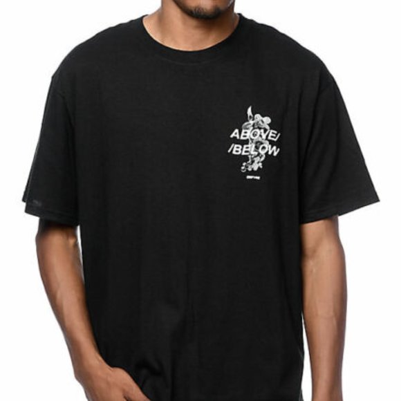 Empyre Mens Above Below Black Tee Shirt New - Picture 3 of 5